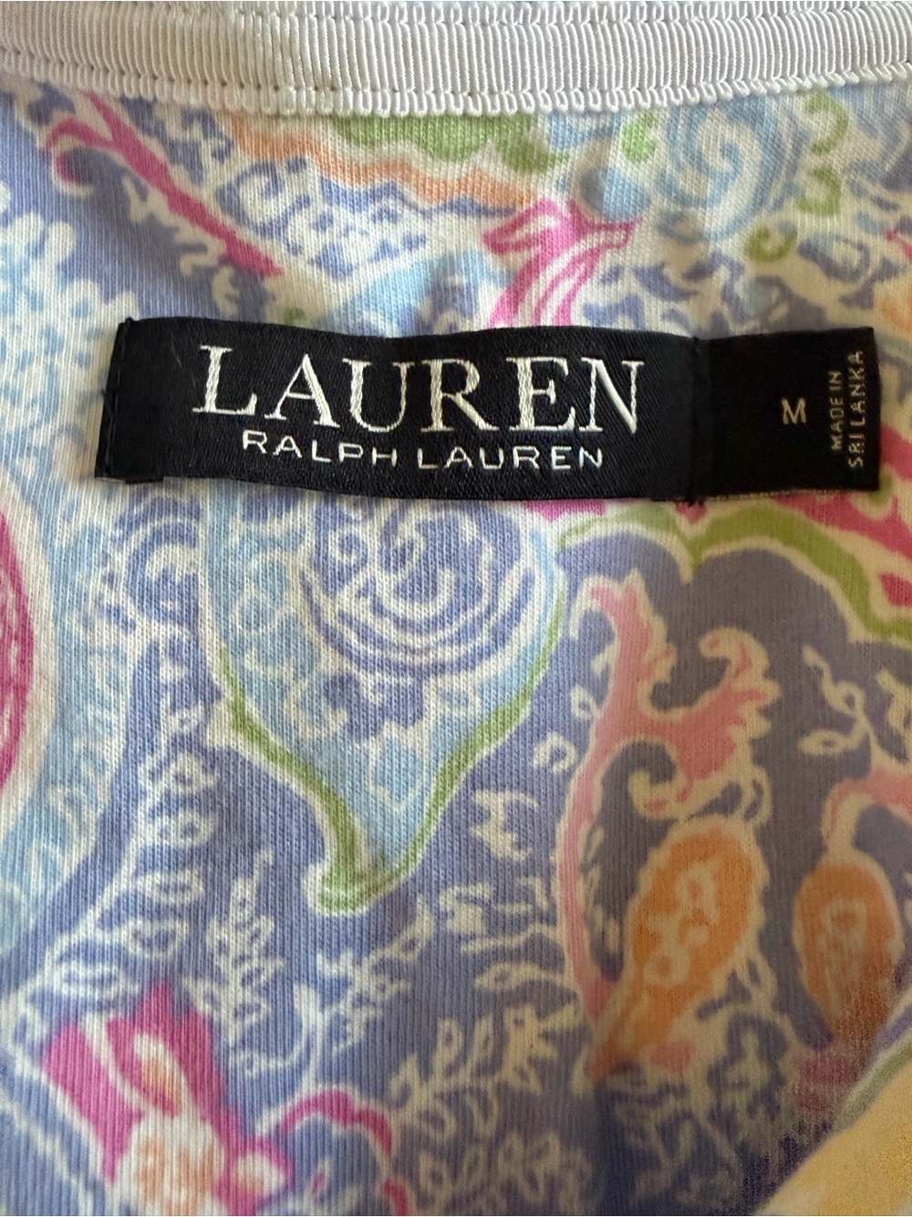 Ralph Lauren Paisley Short-Sleeve Knit Pajama Set - Picture 9 of 9